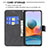 Custodia Portafoglio In Pelle Farfalla Cover con Supporto B02F per Xiaomi Redmi Note 10 Pro 4G