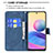 Custodia Portafoglio In Pelle Farfalla Cover con Supporto B02F per Xiaomi Redmi Note 10T 5G