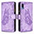 Custodia Portafoglio In Pelle Farfalla Cover con Supporto B03F per Samsung Galaxy A02