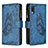 Custodia Portafoglio In Pelle Farfalla Cover con Supporto B03F per Samsung Galaxy A02