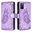 Custodia Portafoglio In Pelle Farfalla Cover con Supporto B03F per Samsung Galaxy A02s