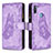 Custodia Portafoglio In Pelle Farfalla Cover con Supporto B03F per Samsung Galaxy A11