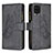 Custodia Portafoglio In Pelle Farfalla Cover con Supporto B03F per Samsung Galaxy A12 Nacho Nero