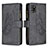 Custodia Portafoglio In Pelle Farfalla Cover con Supporto B03F per Samsung Galaxy A31 Nero