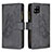 Custodia Portafoglio In Pelle Farfalla Cover con Supporto B03F per Samsung Galaxy A42 5G Nero