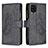 Custodia Portafoglio In Pelle Farfalla Cover con Supporto B03F per Samsung Galaxy F12 Nero