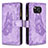 Custodia Portafoglio In Pelle Farfalla Cover con Supporto B03F per Xiaomi Poco X3 NFC Lavanda