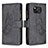 Custodia Portafoglio In Pelle Farfalla Cover con Supporto B03F per Xiaomi Poco X3 NFC Nero