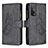 Custodia Portafoglio In Pelle Farfalla Cover con Supporto B03F per Xiaomi Redmi K30S 5G Nero