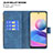 Custodia Portafoglio In Pelle Farfalla Cover con Supporto B03F per Xiaomi Redmi Note 10T 5G
