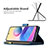 Custodia Portafoglio In Pelle Farfalla Cover con Supporto B03F per Xiaomi Redmi Note 10T 5G