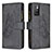 Custodia Portafoglio In Pelle Farfalla Cover con Supporto B03F per Xiaomi Redmi Note 11 4G (2021) Nero