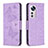 Custodia Portafoglio In Pelle Farfalla Cover con Supporto B13F per Xiaomi Mi 12 5G Lavanda