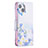 Custodia Portafoglio In Pelle Farfalla Cover con Supporto L01 per Apple iPhone 15 Blu