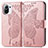 Custodia Portafoglio In Pelle Farfalla Cover con Supporto L02 per Xiaomi Mi 11 5G Rosa