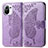 Custodia Portafoglio In Pelle Farfalla Cover con Supporto L02 per Xiaomi Mi 11 Lite 4G Lavanda