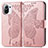 Custodia Portafoglio In Pelle Farfalla Cover con Supporto L02 per Xiaomi Mi 11 Lite 5G NE Rosa