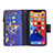 Custodia Portafoglio In Pelle Farfalla Cover con Supporto L03 per Apple iPhone 13 Mini Blu