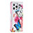 Custodia Portafoglio In Pelle Farfalla Cover con Supporto L03 per Apple iPhone 15 Pro Max Rosa