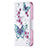 Custodia Portafoglio In Pelle Farfalla Cover con Supporto L07 per Apple iPhone 13 Bianco