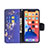 Custodia Portafoglio In Pelle Farfalla Cover con Supporto L07 per Apple iPhone 13 Blu Notte