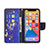 Custodia Portafoglio In Pelle Farfalla Cover con Supporto L07 per Apple iPhone 13 Pro Blu Notte