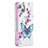 Custodia Portafoglio In Pelle Farfalla Cover con Supporto L07 per Apple iPhone 15 Bianco