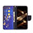 Custodia Portafoglio In Pelle Farfalla Cover con Supporto L07 per Apple iPhone 15 Pro Max Blu Notte