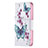 Custodia Portafoglio In Pelle Farfalla Cover con Supporto L07 per Apple iPhone 15 Pro Max Rosa