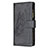 Custodia Portafoglio In Pelle Farfalla Cover con Supporto L08 per Apple iPhone 13 Nero