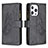 Custodia Portafoglio In Pelle Farfalla Cover con Supporto L08 per Apple iPhone 14 Pro Max Nero