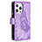 Custodia Portafoglio In Pelle Farfalla Cover con Supporto L08 per Apple iPhone 14 Pro Max Viola