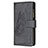 Custodia Portafoglio In Pelle Farfalla Cover con Supporto L08 per Apple iPhone 14 Pro Nero