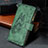 Custodia Portafoglio In Pelle Farfalla Cover con Supporto L08 per Apple iPhone 14 Pro Verde