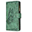 Custodia Portafoglio In Pelle Farfalla Cover con Supporto L08 per Apple iPhone 15 Verde