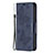 Custodia Portafoglio In Pelle Farfalla Cover con Supporto L09 per Apple iPhone 13 Pro Blu