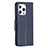 Custodia Portafoglio In Pelle Farfalla Cover con Supporto L09 per Apple iPhone 13 Pro Blu