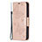 Custodia Portafoglio In Pelle Farfalla Cover con Supporto L09 per Apple iPhone 13 Pro Rosa