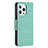 Custodia Portafoglio In Pelle Farfalla Cover con Supporto L09 per Apple iPhone 13 Pro Verde