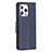 Custodia Portafoglio In Pelle Farfalla Cover con Supporto L09 per Apple iPhone 14 Pro Blu