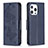 Custodia Portafoglio In Pelle Farfalla Cover con Supporto L09 per Apple iPhone 14 Pro Max Blu