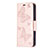 Custodia Portafoglio In Pelle Farfalla Cover con Supporto L09 per Apple iPhone 15 Plus Rosa