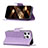 Custodia Portafoglio In Pelle Farfalla Cover con Supporto L09 per Apple iPhone 15 Pro Max Viola