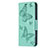 Custodia Portafoglio In Pelle Farfalla Cover con Supporto L09 per Apple iPhone 15 Verde