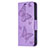 Custodia Portafoglio In Pelle Farfalla Cover con Supporto L09 per Apple iPhone 15 Viola