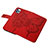 Custodia Portafoglio In Pelle Farfalla Cover con Supporto L10 per Apple iPhone 13 Pro Max Rosso