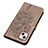 Custodia Portafoglio In Pelle Farfalla Cover con Supporto L10 per Apple iPhone 15 Grigio Scuro