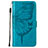 Custodia Portafoglio In Pelle Farfalla Cover con Supporto L10 per Apple iPhone 15 Pro Max Blu