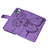 Custodia Portafoglio In Pelle Farfalla Cover con Supporto L10 per Apple iPhone 15 Pro Max Lavanda