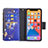 Custodia Portafoglio In Pelle Farfalla Cover con Supporto per Apple iPhone 13 Pro Blu Notte